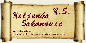 Miljenko Sokanović vizit kartica
